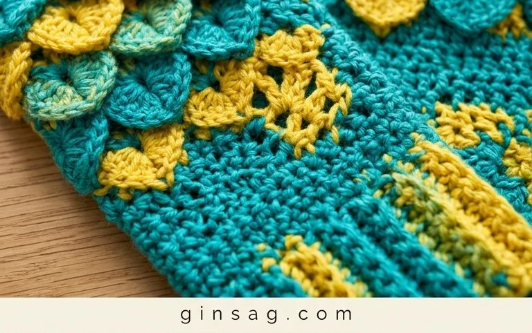 Dragon Scale Fingerless Gloves Crochet Patterns