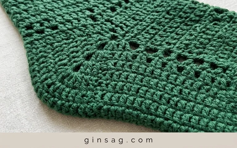 Country Cottage Stocking Crochet Pattern